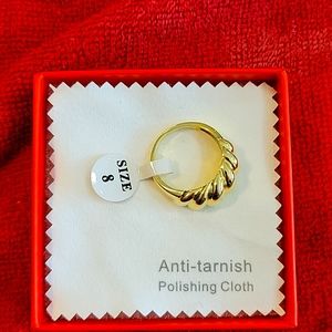 Gold color size 8 ring